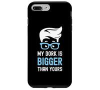 My Dork Is Bigger Than Yours Lunettes drôles intelligentes pour nerd Bleu Coque pour iPhone 7 Plus/8 Plus