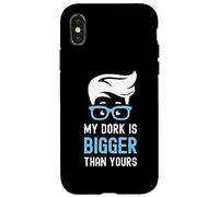 My Dork Is Bigger Than Yours Lunettes drôles intelligentes pour nerd Bleu Coque pour iPhone X/XS