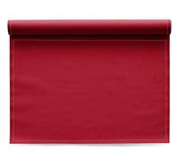 My Drap 12 sets de table | 100 % Coton | Réutilisables | 48 x 32 cm | Rouge Carmin | Format Rouleau, en Unités Prédécoupées, Tissu, 48x32