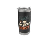 My Drone Saw You First Drone Pilot Drone Gobelet isotherme en acier inoxydable double paroi