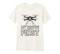 My Drone Saw You First Drone Pilot Drone T-Shirt Haut de Gamme