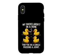 My Ducks aren't in A Row Humour Animal Amusant Coque pour iPhone X/XS
