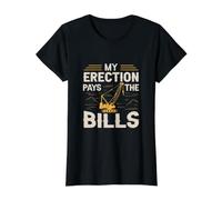 My Erection Pays The Bills for a Construction Truck Driver T-Shirt Graphique avec Valeur