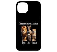 My Ex Has 3 Spirit Animals - Lion, Ass, Guépard, Evil Ex Coque pour iPhone 13