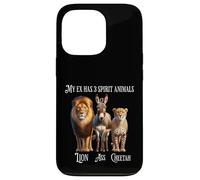 My Ex Has 3 Spirit Animals - Lion, Ass, Guépard, Evil Ex Coque pour iPhone 13 Pro