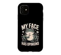 My Face Has Opinions Grenouille Sarcasme Coque pour iPhone 11