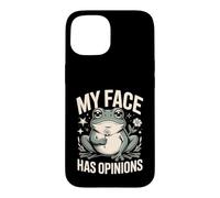 My Face Has Opinions Grenouille Sarcasme Coque pour iPhone 15