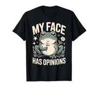 My Face Has Opinions Grenouille Sarcasme T-Shirt