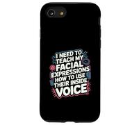 My Facial Expressions Need an Inside Voice |- Coque pour iPhone SE (2020) / 7/8