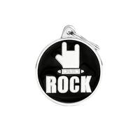 My Family - Medaglietta per Cane e Gatto - Collezione Charms - Cerchio Grande Rock
