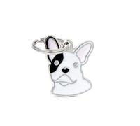 My Family - Medaglietta per Cane e Gatto - Collezione Friends -Bulldog Francese Bianco