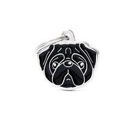 My Family - Medaglietta per Cane e Gatto - Collezione Friends -Carlino Nero