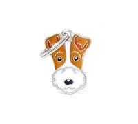 My Family Médaille de chien Made in Italy, Fox Terrier, Collection Friends, 22x30 mm