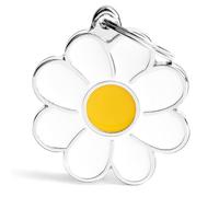 My Family Plaque d'identification pour chien Made in Italy, grande marguerite collection de charms, 34 x 39 mm