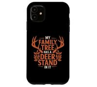 My Family Tree Has A Deer Stand in It Funny Buck Hunters Coque pour iPhone 11