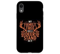 My Family Tree Has A Deer Stand in It Funny Buck Hunters Coque pour iPhone XR