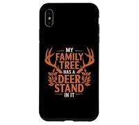 My Family Tree Has A Deer Stand in It Funny Buck Hunters Coque pour iPhone XS Max