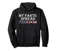 My Farts Spread Freedom Redneck Country Blague Drapeau USA Humour Sweat à Capuche