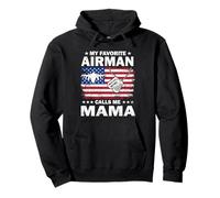 My Favorite Airman Calls Me Mama Drapeau US Air Force Sweat à Capuche