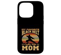 My Favorite Black Belt Calls Me Mom Karaté Arts Martiaux Coque pour iPhone 14 Pro