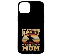 My Favorite Black Belt Calls Me Mom Karaté Arts Martiaux Coque pour iPhone 15 Plus