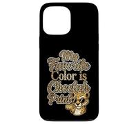 My Favorite Color is Cheetah Print Sassy Leopard Animal Coque pour iPhone 13 Pro Max