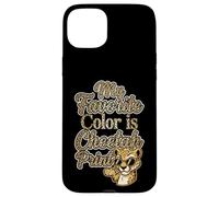 My Favorite Color is Cheetah Print Sassy Leopard Animal Coque pour iPhone 15 Plus