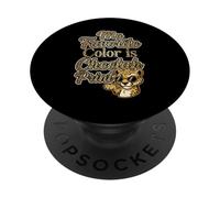 My Favorite Color is Cheetah Print Sassy Leopard Animal PopSockets PopGrip Adhésif