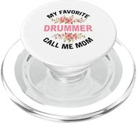 My Favorite Drummer Call Me Mom Kit Batterie Batteur PopSockets PopGrip pour MagSafe
