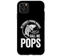 My Favorite Fishing Buddy Call Me Pops Fish Fête des pères Coque pour iPhone 11 Pro Max