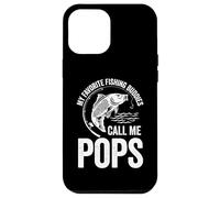 My Favorite Fishing Buddy Call Me Pops Fish Fête des pères Coque pour iPhone 12 Pro Max