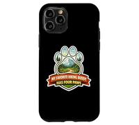 My Favorite Hiking Buddy Has Four Paws Hiker Dog Owner Randonnée Coque pour iPhone 11 Pro