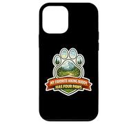 My Favorite Hiking Buddy Has Four Paws Hiker Dog Owner Randonnée Coque pour iPhone 12 Mini