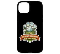 My Favorite Hiking Buddy Has Four Paws Hiker Dog Owner Randonnée Coque pour iPhone 15 Plus