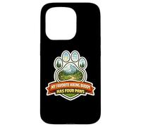 My Favorite Hiking Buddy Has Four Paws Hiker Dog Owner Randonnée Coque pour iPhone 15 Pro