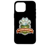 My Favorite Hiking Buddy Has Four Paws Hiker Dog Owner Randonnée Coque pour iPhone 16 Pro Max