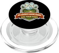 My Favorite Hiking Buddy Has Four Paws Hiker Dog Owner Randonnée PopSockets PopGrip pour MagSafe
