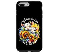 My Favorite Kids Live in The Barn Cute Goat Lover Tournesols Coque pour iPhone 7 Plus/8 Plus