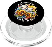 My Favorite Kids Live in The Barn Cute Goat Lover Tournesols PopSockets PopGrip pour MagSafe