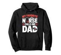 My Favorite Nurse Calls Me Dad Fathers Day American Flag Sweat à Capuche