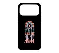 My Favorite People Call Me Aunt Anna Prénom Auntie Coque pour iPhone 17 Pro Max