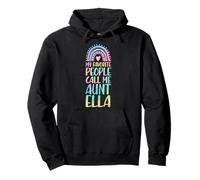 My Favorite People Call Me Aunt Ella Prénom Auntie Sweat à Capuche