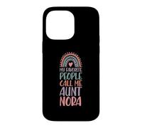 My Favorite People Call Me Aunt Nora Prénom Auntie Coque pour iPhone 14 Pro Max