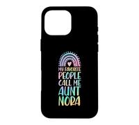 My Favorite People Call Me Aunt Nora Prénom Auntie Coque pour iPhone 16 Pro Max