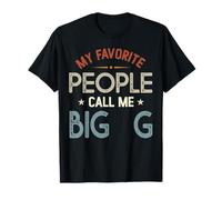 My Favorite People Call Me BIG G Vintage Fête des Pères T-Shirt