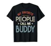 My Favorite People Call Me Buddy Vintage Fête des Pères T-Shirt