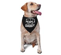 My Favorite People Call Me Dad Spring Dog Bandanas Boy Bulk Puppy Foulard Réglable Doux Triangle Bavoirs Accessoires pour Petits Moyens Grands Chiens Chats Blanc