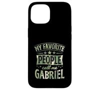 My Favorite People Call Me Gabriel Nom personnalisé Coque pour iPhone 15