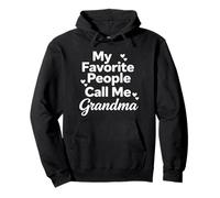 My Favorite People Call Me Grandma Cœur Motif Lettres Sweat à Capuche