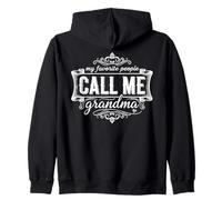 My Favorite People Call Me Grandma Vintage Family Love Citation Sweat à Capuche
